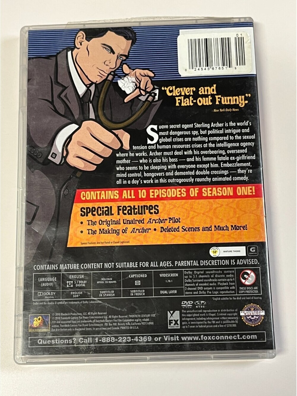 Archer DVD Box Set Comedy Adam Reed - Picture 2 of 2